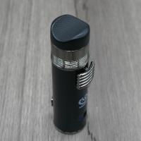 Myon Jet Lighter with Top Cigar Rest & Punch Cut - Black