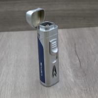 Vertigo by Lotus Monarch Lighter - Chrome & Blue