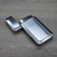 Vertigo Lotus Falcon - Jet Flame Lighter - Silver