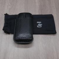 Chacom CIG-R Leather 2 Finger Cigar Case - Black