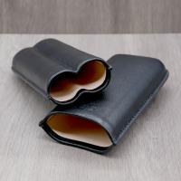 J Cure C.Gars Collection - Leather Cigar Case - Black 2 Cigar Capacity