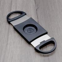 Black Plastic Cigar Cutter Domed Matte Yellow - 52 Ring Gauge