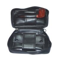 Comoys of London High Quality Zip up Pipe Case and Tobacco Pouch