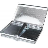 SLIGHT SECONDS Pierre Cardin Large Cigarette Case - Chrome Diagonal Line