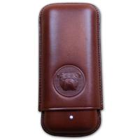 Dunhill Bulldog Cigar Case Robusto - Brown - Fits 2 Cigars