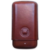 Dunhill Bulldog Cigar Case Corona Extra - Brown - Fits 3 Cigars