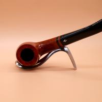 Parker Bruyere Bent Billiard Large Metal Filter Fishtail Pipe (PAR173)