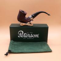 Peterson Sherlock Holmes Original Sandblast Silver Mounted P Lip Pipe (PE2886)