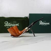 Peterson Natural Army D6 Silver Mounted Fishtail Pipe (PE035)