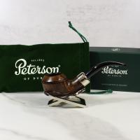 Peterson Irish Made Army 999 Nickel Mounted Fishtail Pipe (PE1658)