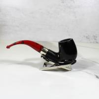 Peterson Dracula 69 Smooth Ebony Nickel Mounted Fishtail Pipe (PE1708)