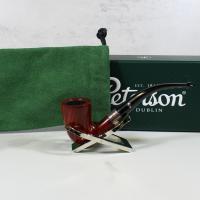 Peterson Deluxe Classic Terracotta 128 Smooth Silver Mounted P Lip Pipe (PE1738)