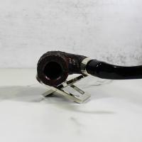 Peterson Pub Rustic Silver Mounted Bent P Lip Pipe (PE1739)