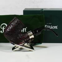 Peterson Pub Rustic Silver Mounted Bent P Lip Pipe (PE1739)