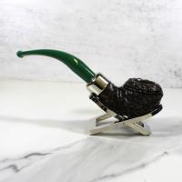 Peterson 2022 St. Patricks Day 999 Sandblast Nickel Mounted Fishtail Pipe (PE1759)