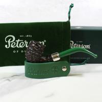 Peterson 2022 St. Patricks Day 65 Sandblast Nickel Mounted Fishtail Pipe (PE1765)