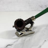 Peterson 2022 St. Patricks Day 102 Sandblast Nickel Mounted Fishtail Pipe (PE1774)