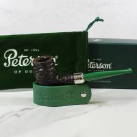 Peterson 2022 St. Patricks Day 102 Sandblast Nickel Mounted Fishtail Pipe (PE1774)