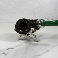 Peterson 2022 St. Patricks Day XL11 Sandblast Nickel Mounted Fishtail Pipe (PE1775)