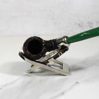 Peterson 2022 St. Patricks Day 65 Sandblast Nickel Mounted Fishtail Pipe (PE1777)