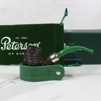 Peterson 2022 St. Patricks Day 65 Sandblast Nickel Mounted Fishtail Pipe (PE1777)