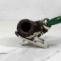 Peterson 2022 St. Patricks Day X220 Sandblast Nickel Mounted Fishtail Pipe (PE1778)