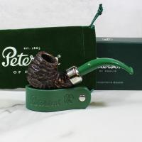 Peterson 2022 St. Patricks Day X220 Sandblast Nickel Mounted Fishtail Pipe (PE1778)