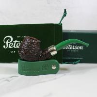 Peterson 2022 St. Patricks Day 68 Sandblast Nickel Mounted Fishtail Pipe (PE1780)