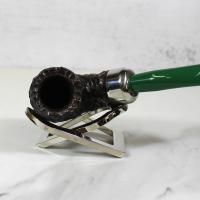 Peterson 2022 St. Patricks Day XL90 Sandblast Nickel Mounted Fishtail Pipe (PE1784)