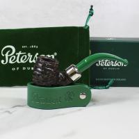 Peterson 2022 St. Patricks Day 221 Sandblast Nickel Mounted Fishtail Pipe (PE1786)