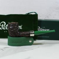 Peterson 2022 St. Patricks Day 106 Sandblast Nickel Mounted Fishtail Pipe (PE1803)