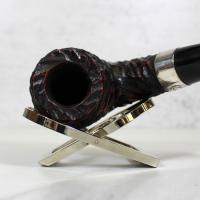 Peterson Sherlock Holmes Professor Rustic Silver Mounted P Lip Pipe (PE1915)