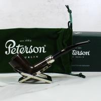 Peterson Irish Made Army 124 Nickel Mounted Fishtail Pipe (PE1962)