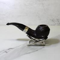 Peterson Sherlock Holmes Squire Sandblasted Silver Mounted P Lip Pipe (PE2092)