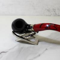 Peterson Dracula 03 Smooth Ebony Nickel Mounted Fishtail Pipe (PE2095)