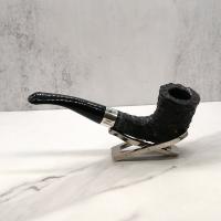 Peterson Sherlock Holmes MyCroft Rustic Silver Mounted P Lip Pipe (PE2109)