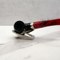 Peterson Dracula XL90 Smooth Ebony Nickel Mounted Fishtail Pipe (PE2138)