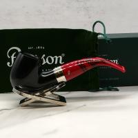 Peterson Dracula XL90 Smooth Ebony Nickel Mounted Fishtail Pipe (PE2138)