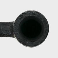 SLIGHT SECONDS Peterson Dracula X105 Sandblasted Ebony Nickel Mounted Fishtail Pipe (PE2168)