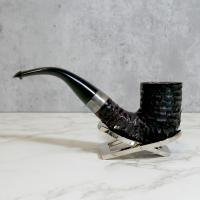 Peterson Sherlock Holmes Rathbone Rusticated Silver Mounted P Lip Pipe (PE2170)