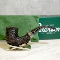 Peterson Sherlock Holmes Rathbone Rusticated Silver Mounted P Lip Pipe (PE2170)