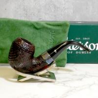 Peterson Sherlock Holmes Sandblasted Baskerville Silver Mounted P Lip Pipe (PE2181)