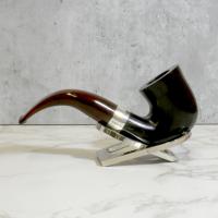 Peterson Irish Harp 05 Smooth Cumberland Bent Silver Mounted Fishtail Pipe (PE2184)