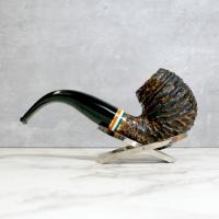 Peterson 2023 St. Patricks Day XL12 Rustic Nickel Mounted Fishtail Pipe (PE2228)