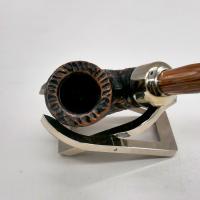 Peterson Derry Rustic 338 Nickel Mounted 9mm Fishtail Pipe (PE2295)