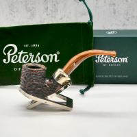 Peterson Derry Rustic 338 Nickel Mounted 9mm Fishtail Pipe (PE2295)