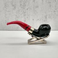 Peterson Dracula 999 Smooth Ebony Nickel Mounted Fishtail Pipe (PE2296)