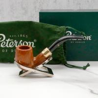 Peterson Natural Straight Grain Gold Mount 65 Pipe (PE2363)