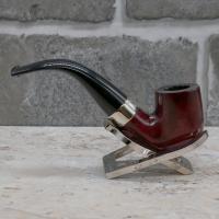 Peterson Jekyll and Hyde 338 Nickel Mounted Fishtail Pipe (PE2383)