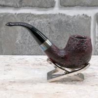 Peterson Sherlock Holmes Professor Sandblasted Silver Mounted P Lip Pipe (PE2413)